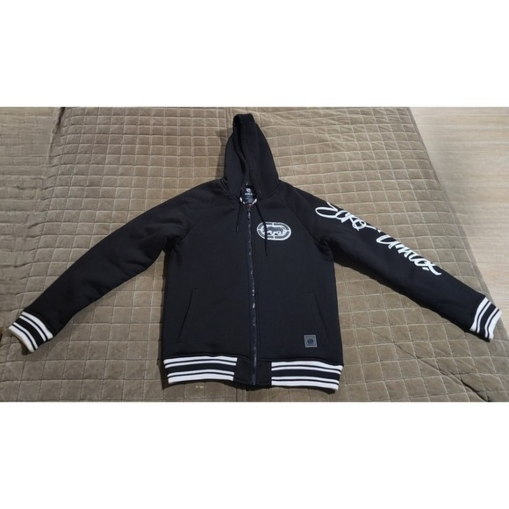 ECKO UNLTD SHERPA LINED Varsity Jacket RHINO Skater Hip Hop NWT Size Small